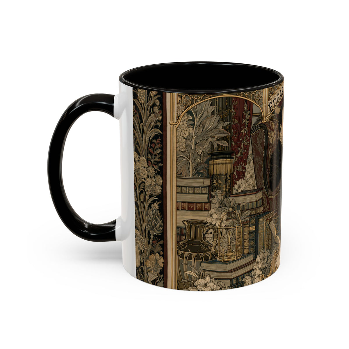 Edgar Allan Poe portrait Mug | Literary Gothic coffee mug