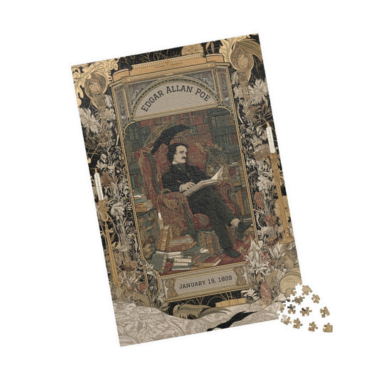 Edgar Allan Poe's Raven Holding Court - Nevermore Puzzle