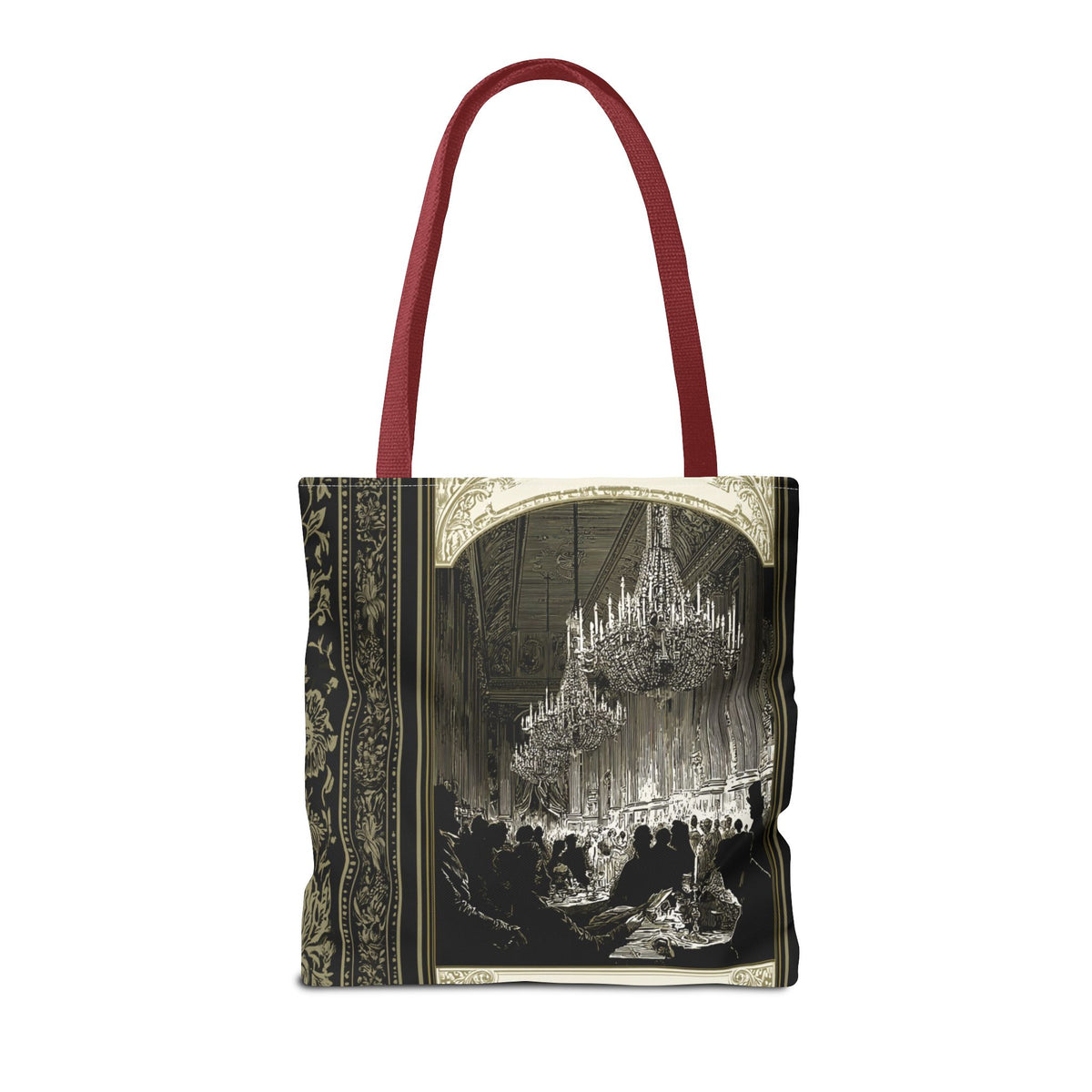 Regency Ballroom Chandelier Tote Bag | Vintage Ballroom Scene