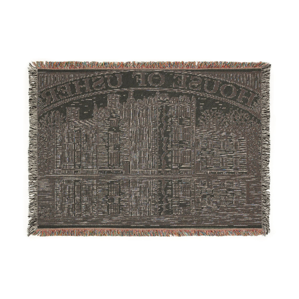 House of Usher - Woven Blanket | Edgar Allan Poe Gothic Manor Throw