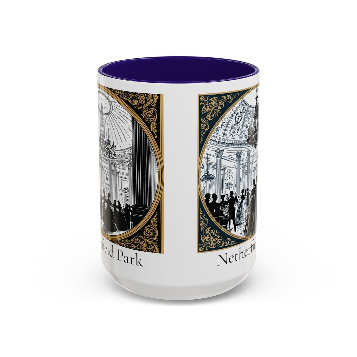 Netherfield Park Ballroom Scene Mug | 11oz 15oz Color Accent