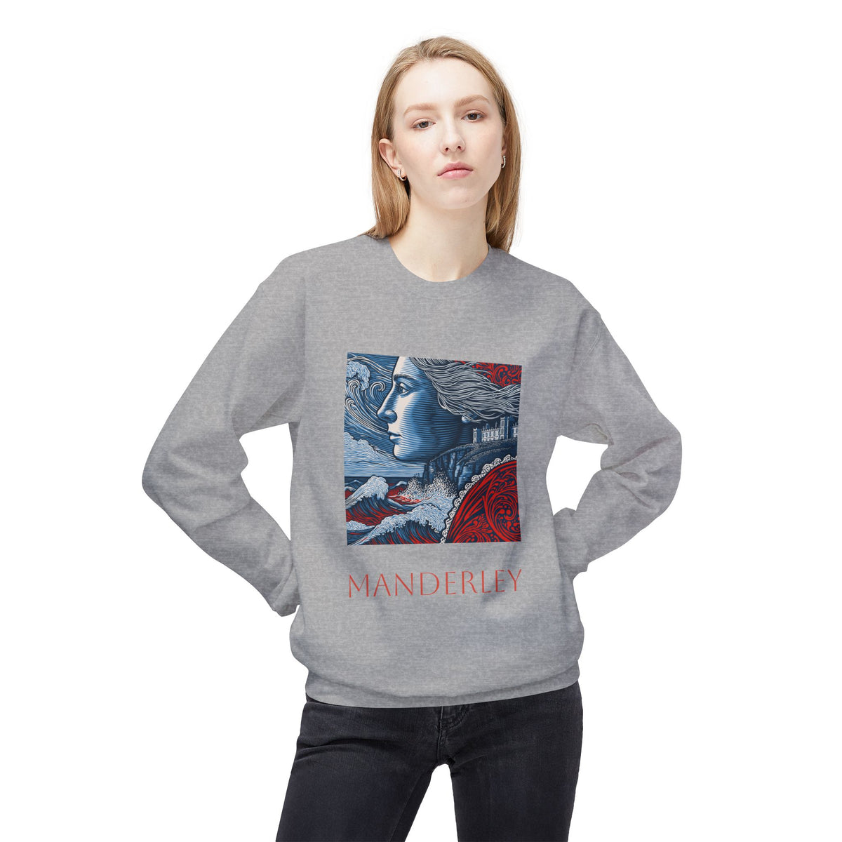 Manderley Crewneck Sweatshirt — "I feel her everywhere, you do too, don't you?"