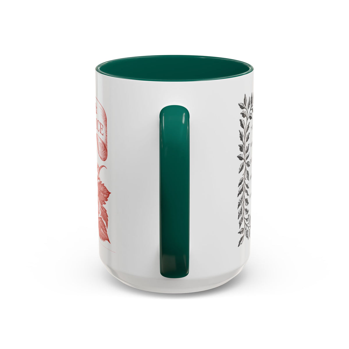 "...follies and nonsense" Elizabeth Bennet Quote  —  Pride & Prejudice Floral Mug (11oz/15oz)