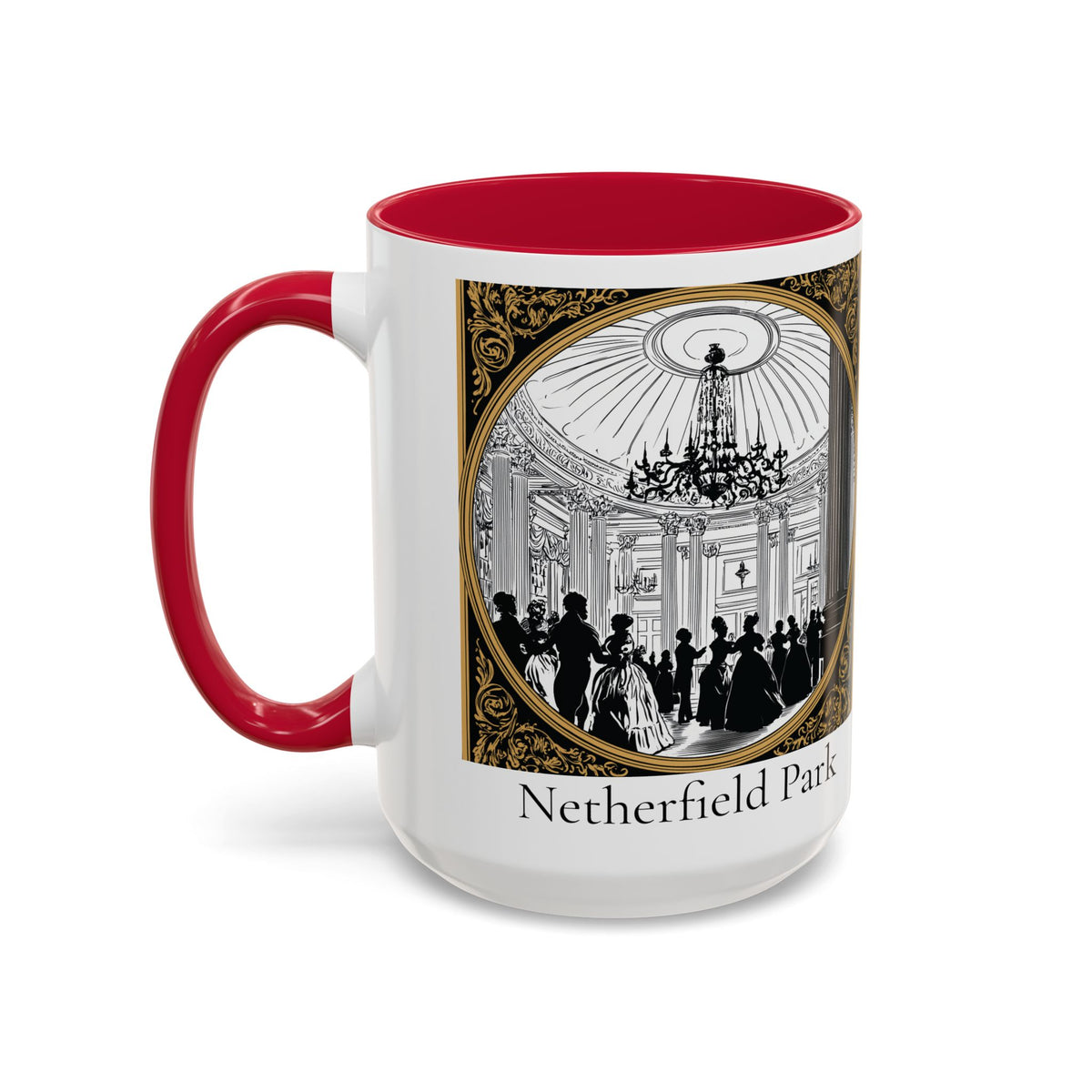Netherfield Park Ballroom Scene Mug | 11oz 15oz Color Accent