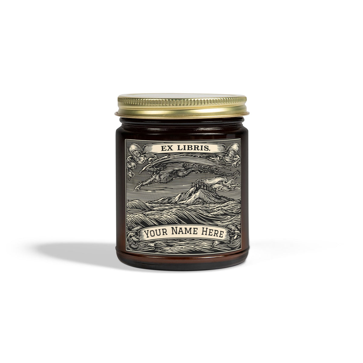 Ex Libris Scented Candle — Personalized, 4oz/9oz