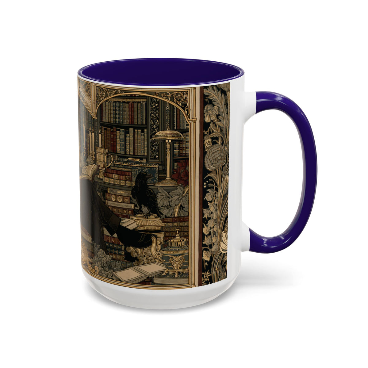 Edgar Allan Poe portrait Mug | Literary Gothic coffee mug