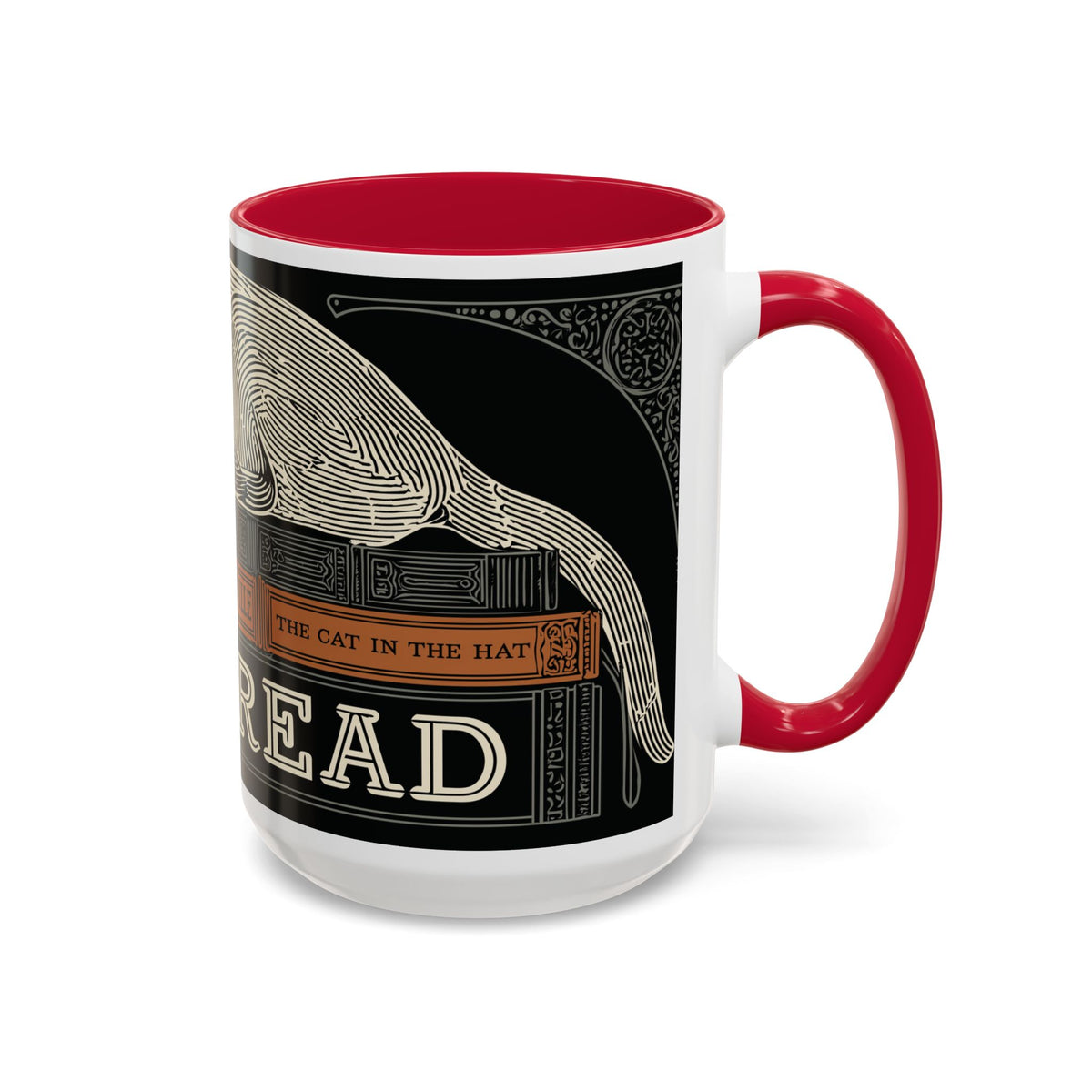 Bookstore Cat-Well Read Cat Mug | Literary Cat Stack Mug