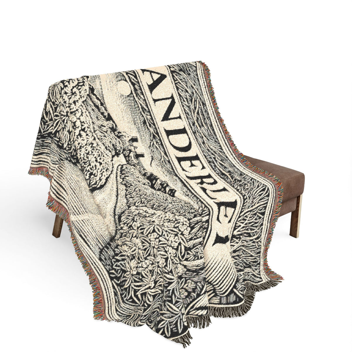 x Manderley Estate Landscape Woven Blanket | Vintage Manor Tapestry Throw