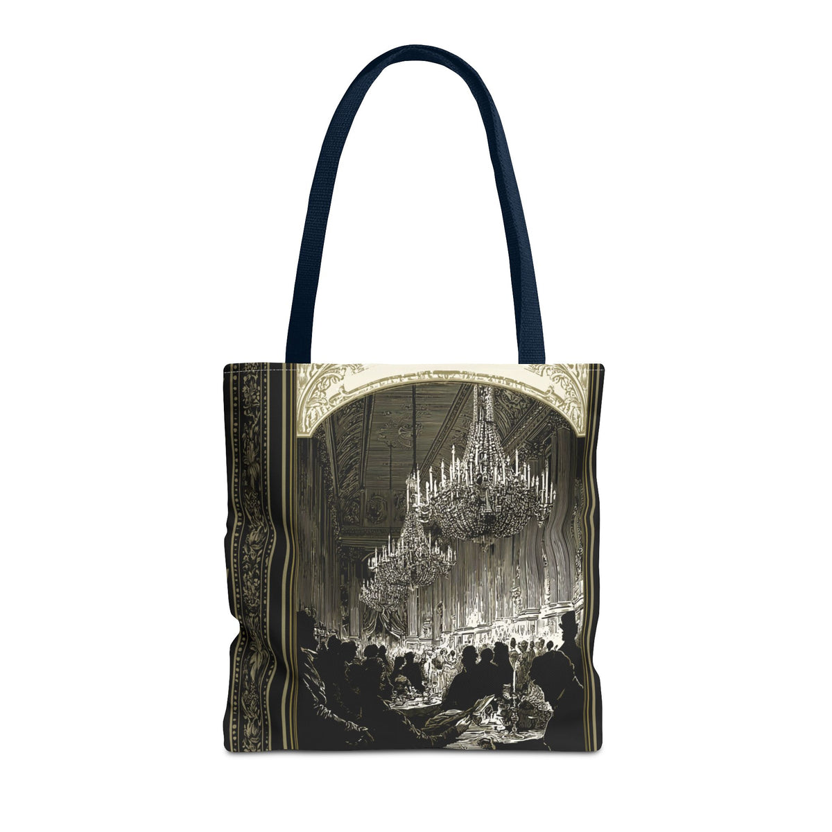 Regency Ballroom Chandelier Tote Bag | Vintage Ballroom Scene
