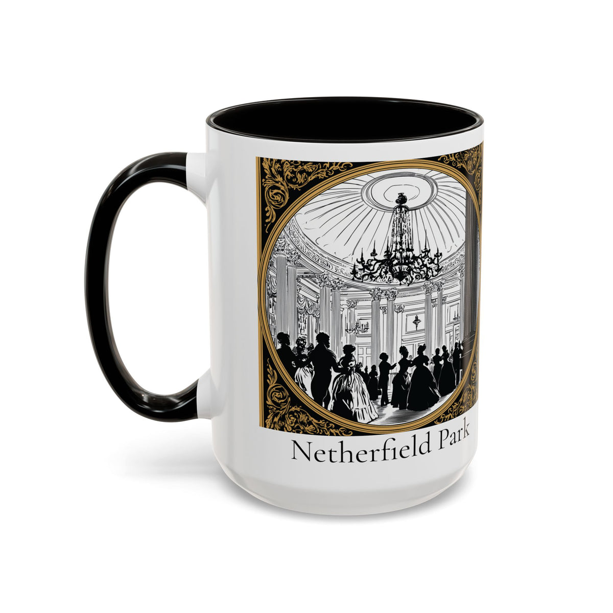 Netherfield Park Ballroom Scene Mug | 11oz 15oz Color Accent