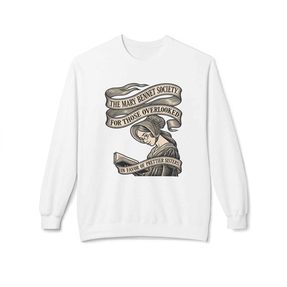 Crewneck Sweatshirt — “The Mary Bennet Society for Those Overlooked” Literary Pride Pullover
