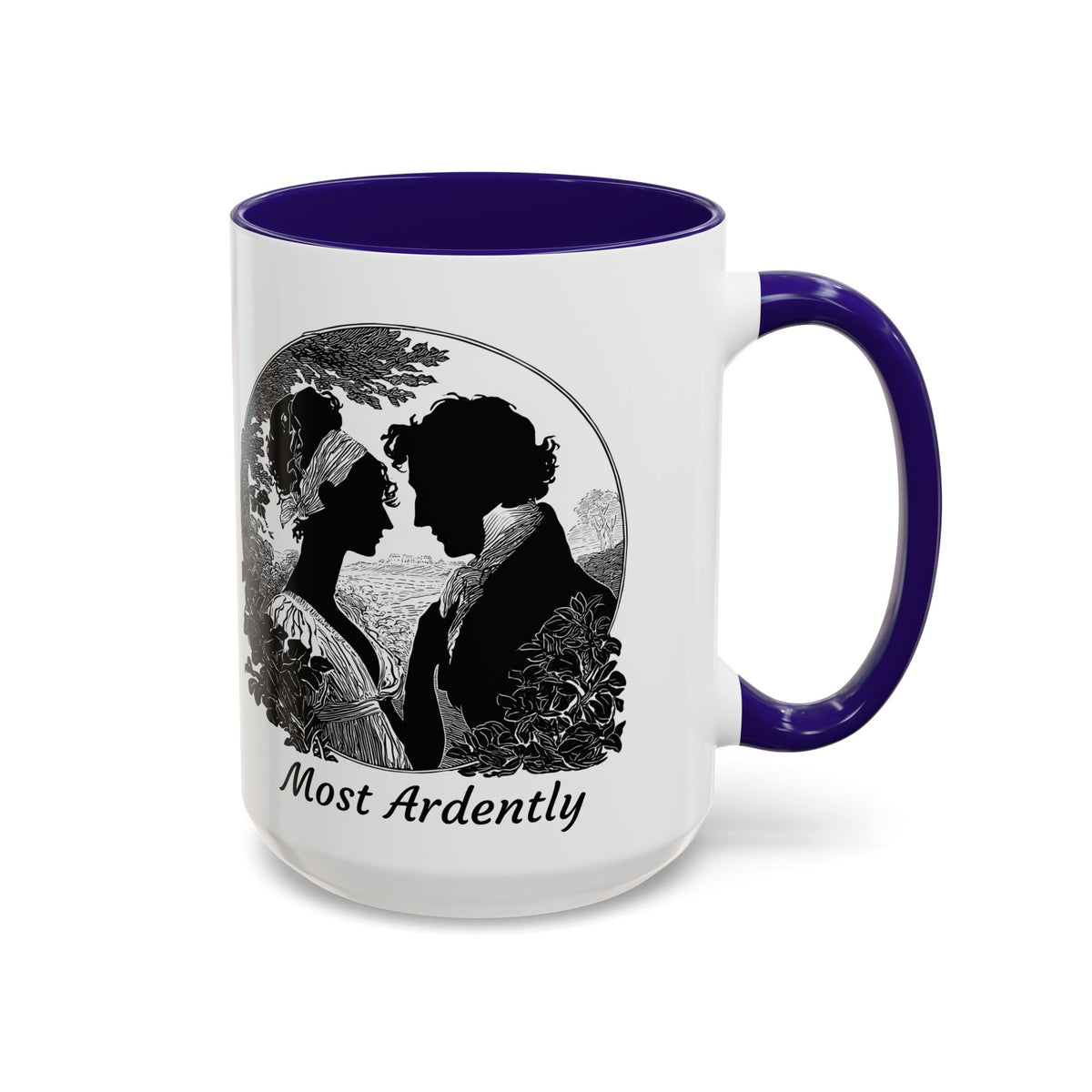 Regency Silhouette 'Most Ardently' Mug, Ceramic Coffee Mug | 11oz or 15oz