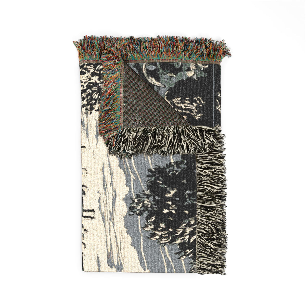 Pemberley Estate Illustration Woven Blanket | Literary Home Decor - Jane Austen