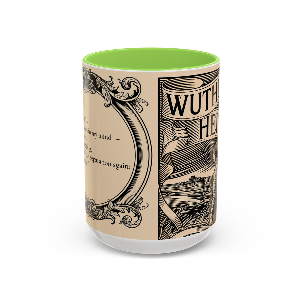 Wuthering Heights Literary Ceramic Mug — Classic Book Cover Coffee Cup (11oz/15oz)