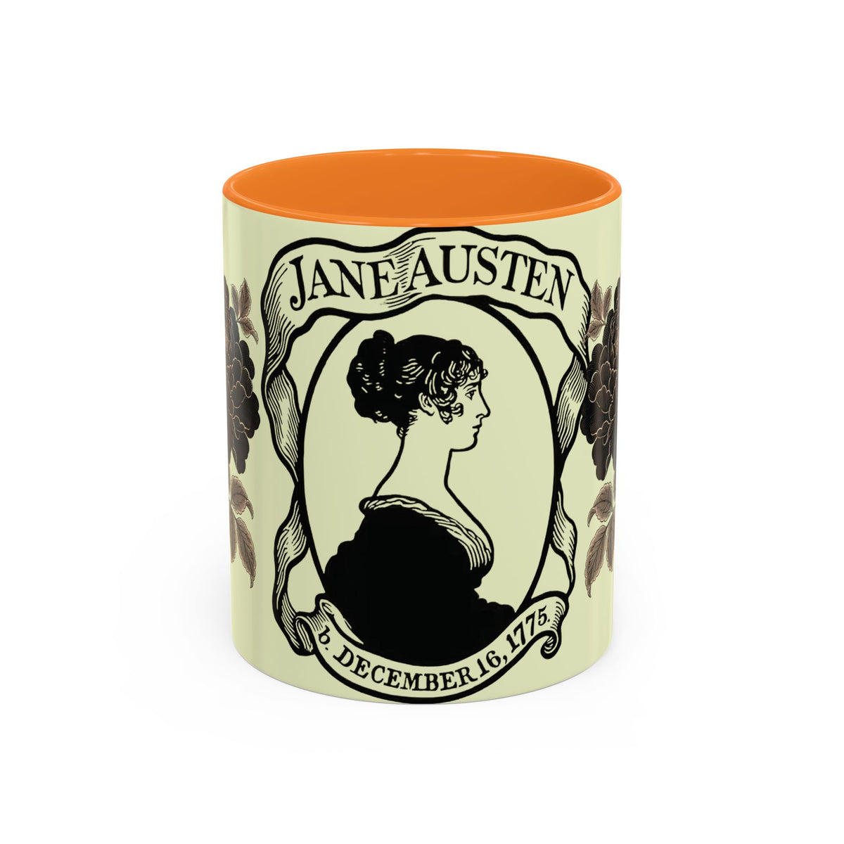 Jane Austen Portrait Ceramic Mug — Literary Tea & Coffee Cup (11oz/15oz)