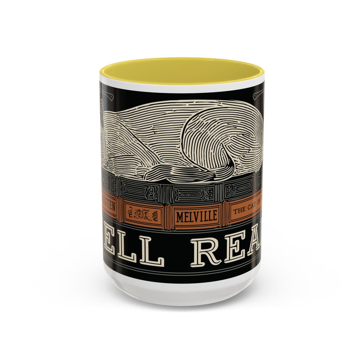 Bookstore Cat-Well Read Cat Mug | Literary Cat Stack Mug