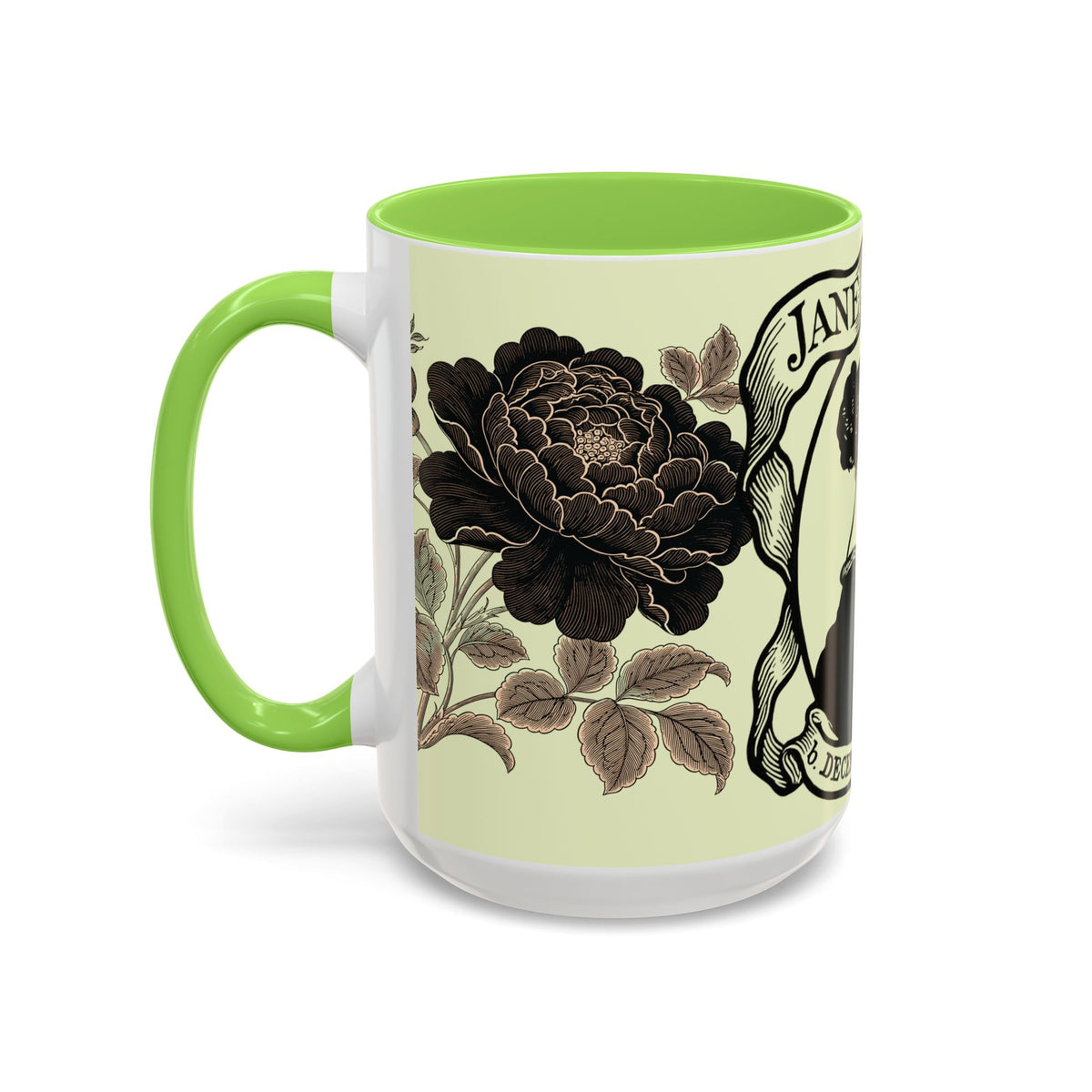 Jane Austen Portrait Ceramic Mug — Literary Tea & Coffee Cup (11oz/15oz)