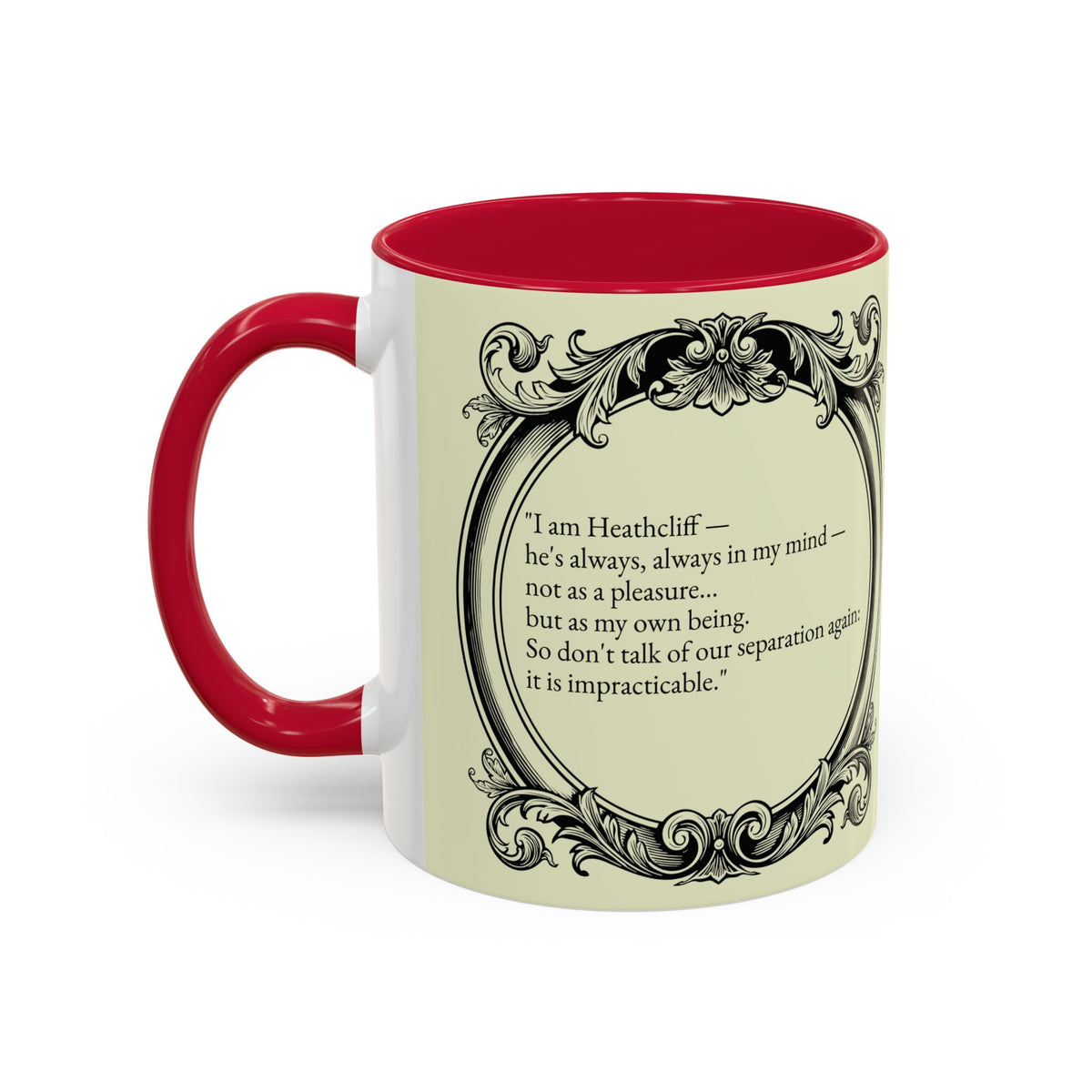 Wuthering Heights Literary Ceramic Mug — Classic Book Cover Coffee Cup (11oz/15oz)