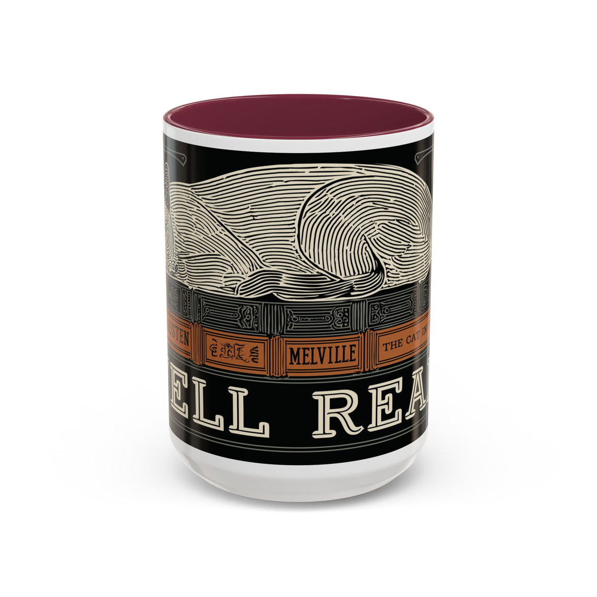 Bookstore Cat-Well Read Cat Mug | Literary Cat Stack Mug