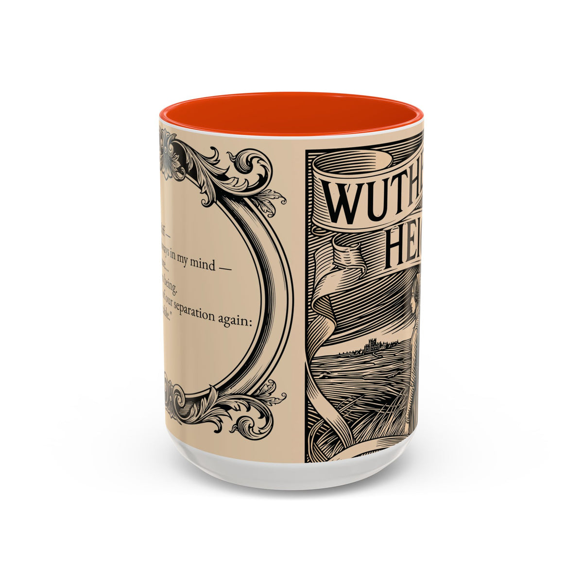 Wuthering Heights Literary Ceramic Mug — Classic Book Cover Coffee Cup (11oz/15oz)