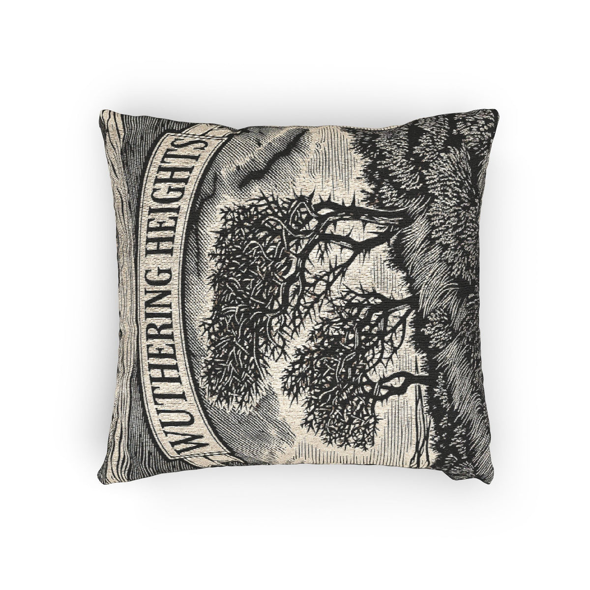 x Wuthering Heights Woven Pillow | Emily Brontë Literary Tapestry Pillow