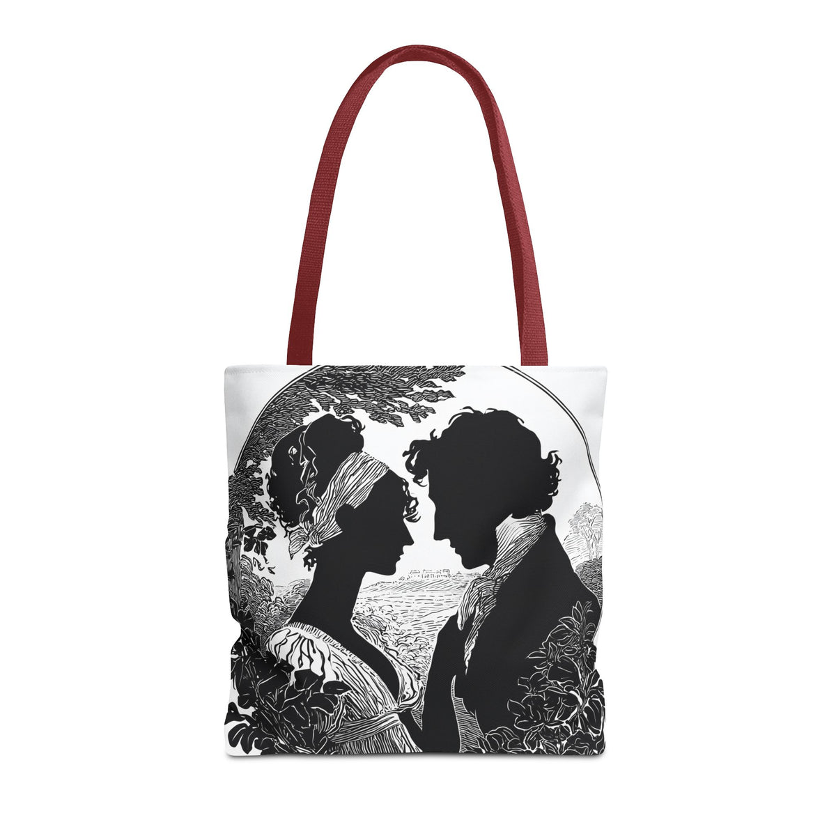 Silhouette Romance Tote Bag — Vintage Regency Couple
