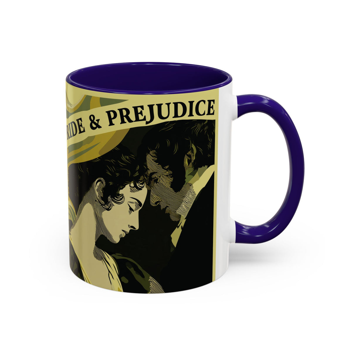 Pride & Prejudice Ceramic Mug – Jane Austen Vintage Romance Coffee Cup