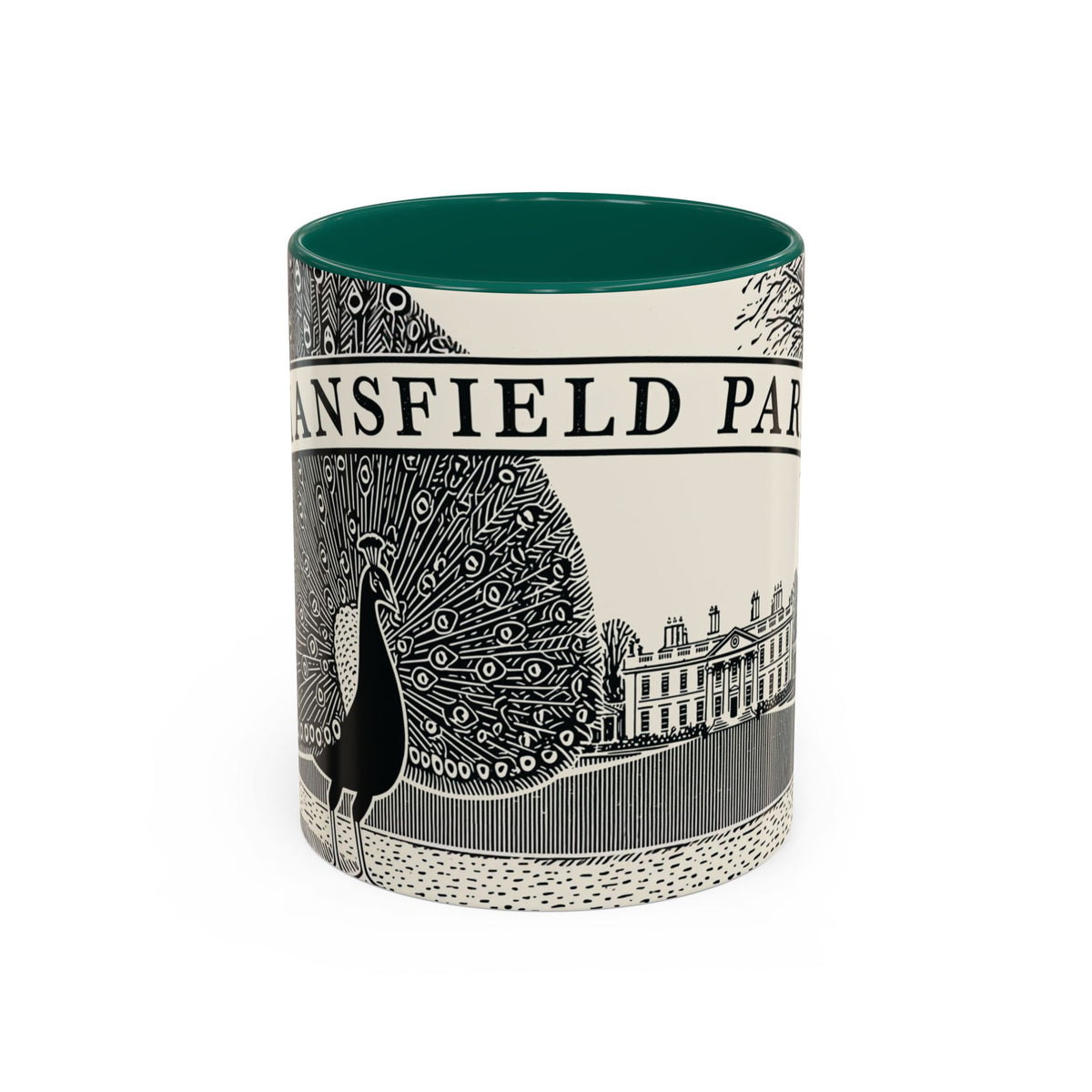 Mansfield Park illustration Mug | Peacock & Estate ceramic mug