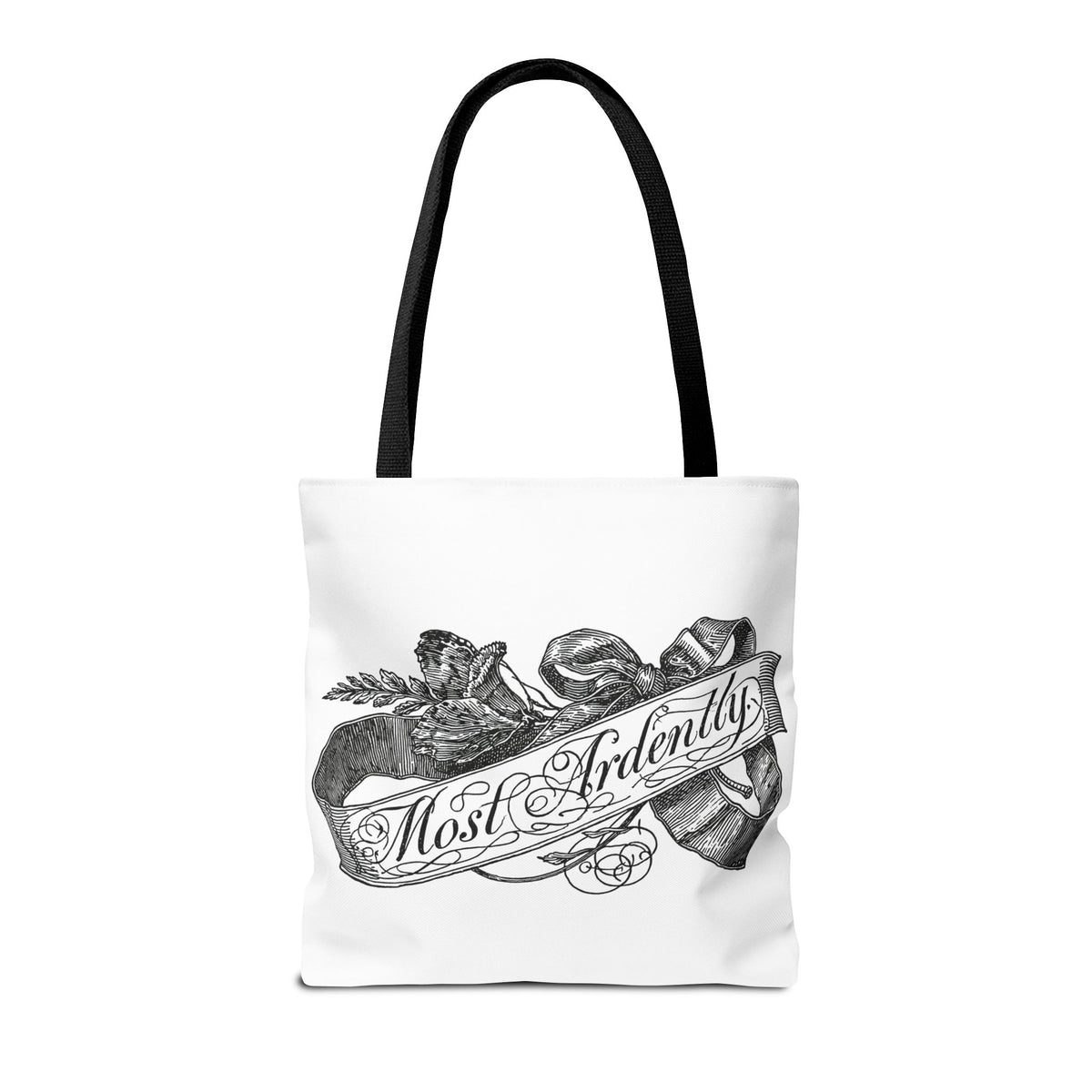 Regency Ribbon Banner Tote — Most Ardently