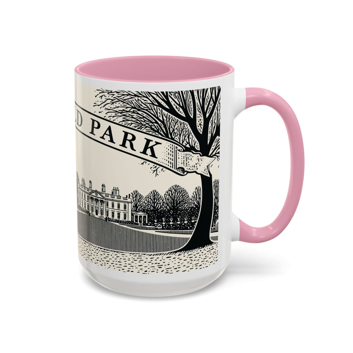 Mansfield Park illustration Mug | Peacock & Estate ceramic mug