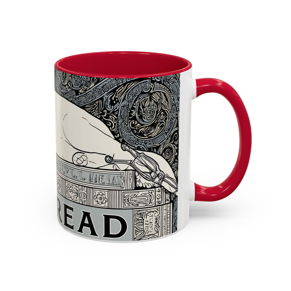 Well Read Siamese Cat Mug | Color Accent Ceramic Mug