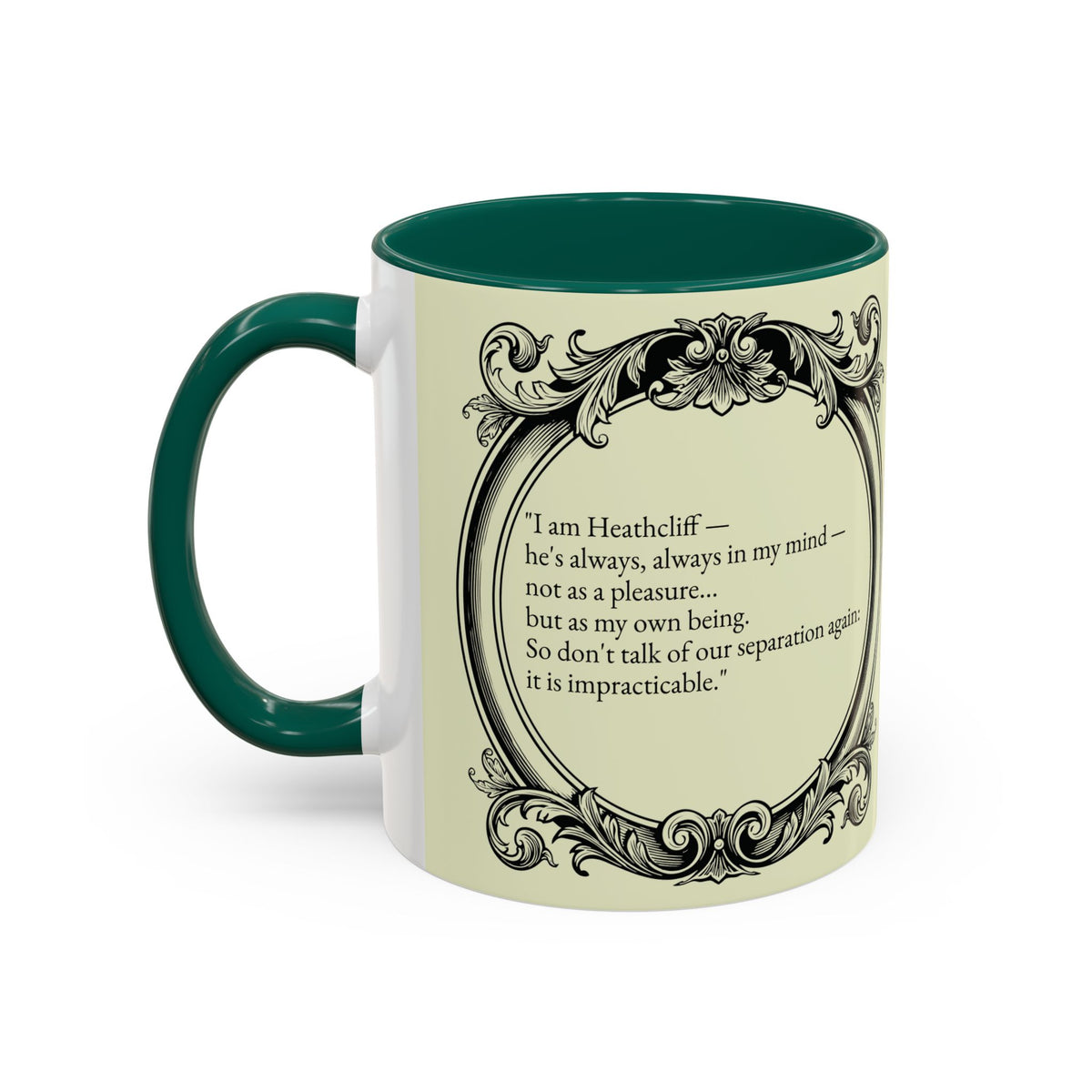 Wuthering Heights Literary Ceramic Mug — Classic Book Cover Coffee Cup (11oz/15oz)
