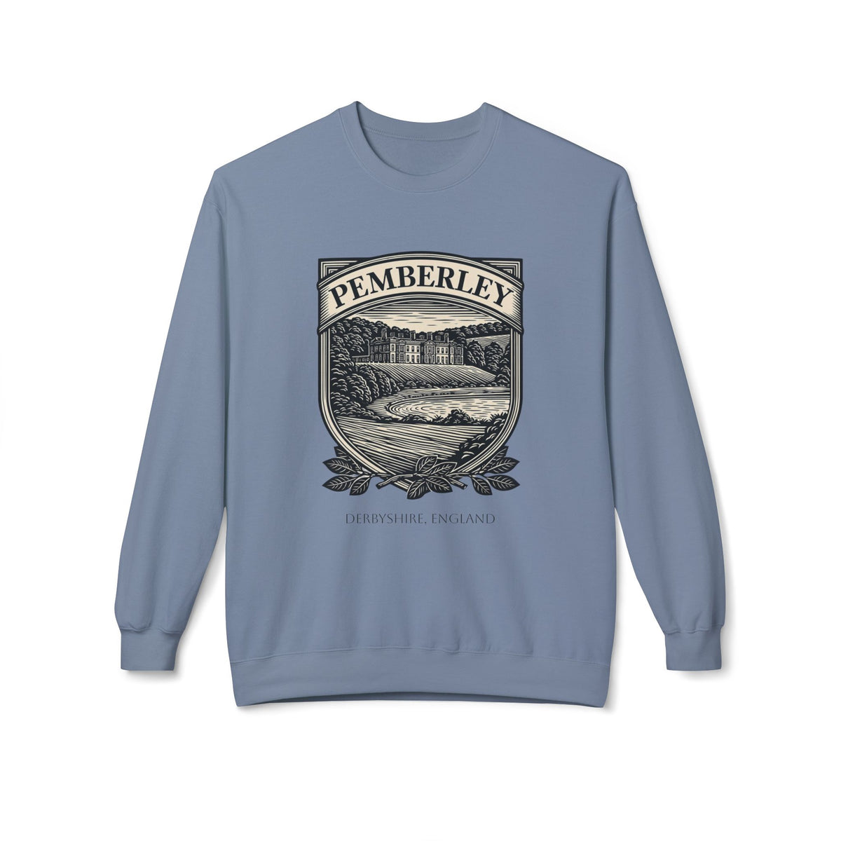 Pemberley Estate Crewneck Sweatshirt — Jane Austen Cozy Literary Pullover