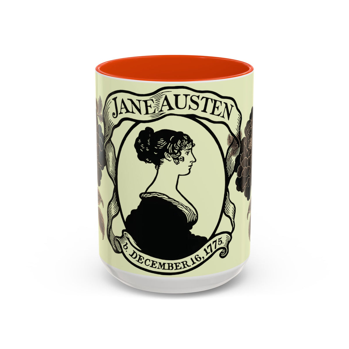 Jane Austen Portrait Ceramic Mug — Literary Tea & Coffee Cup (11oz/15oz)