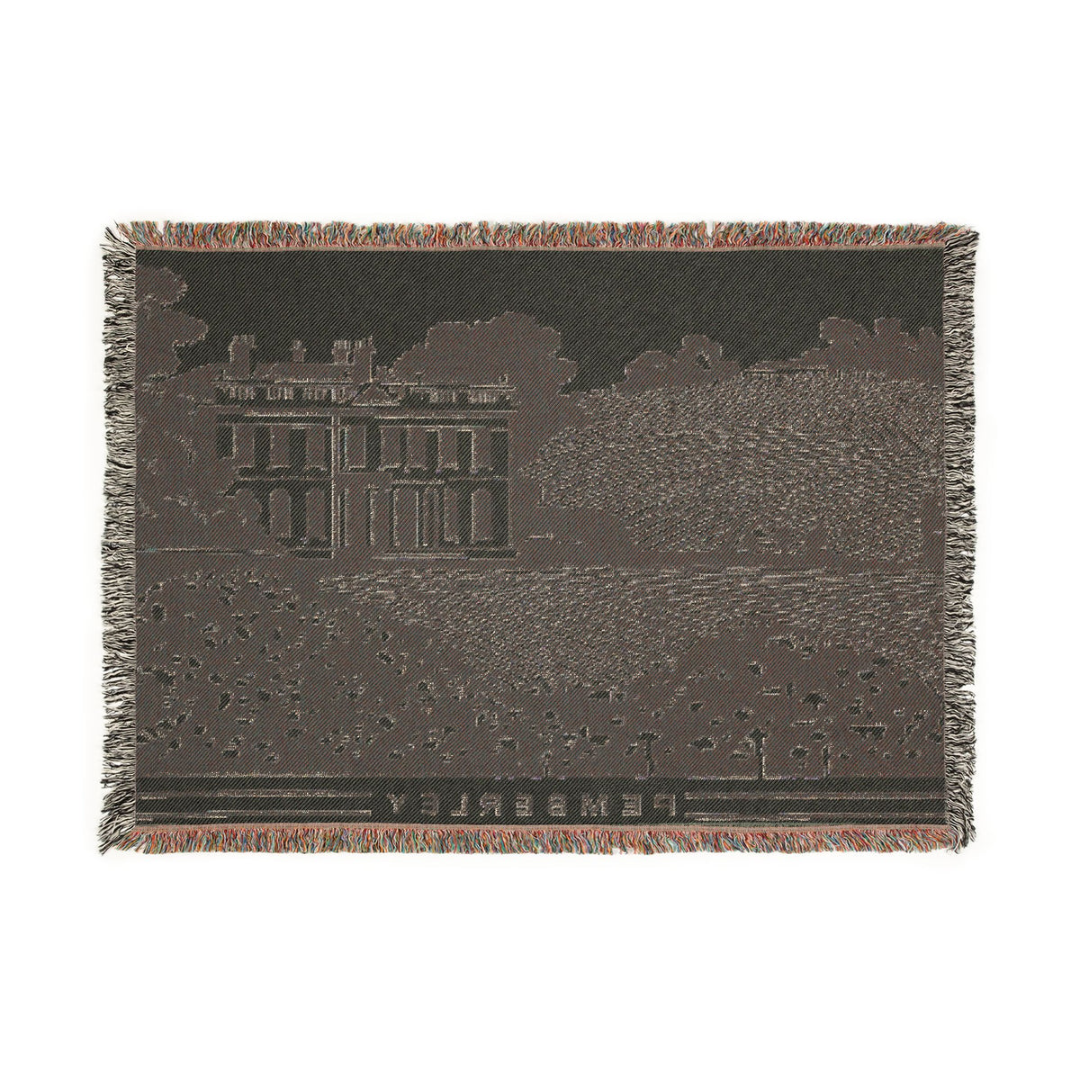 Pemberley Estate Woven Blanket | Vintage Manor Tapestry Throw