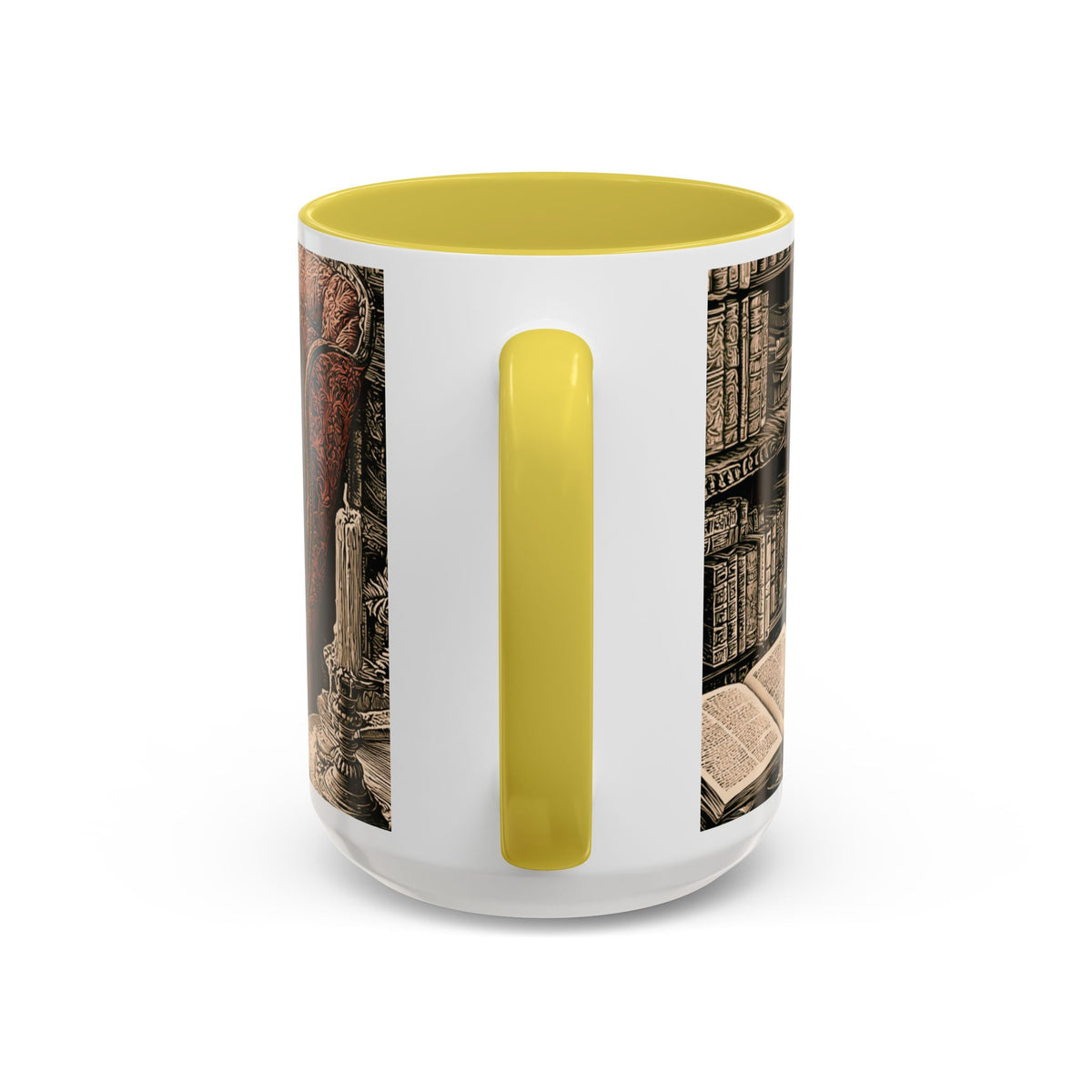 Edgar Allan Poe Raven Portrait Mug | Ceramic Coffee Cup