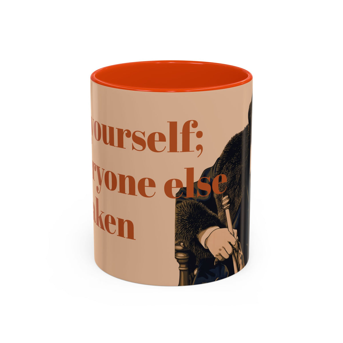 Oscar Wilde Quote Mug — "Be Yourself; Everyone Else Is Taken" Ceramic Coffee Cup (11oz/15oz)