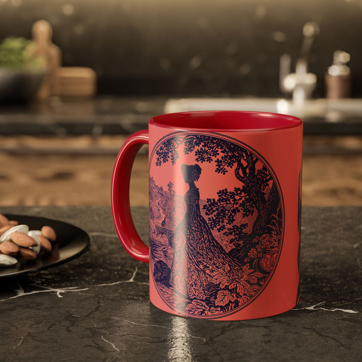 Barely Tolerable Vintage Portrait Mug — Funny Retro Coffee Cup (11oz/15oz)