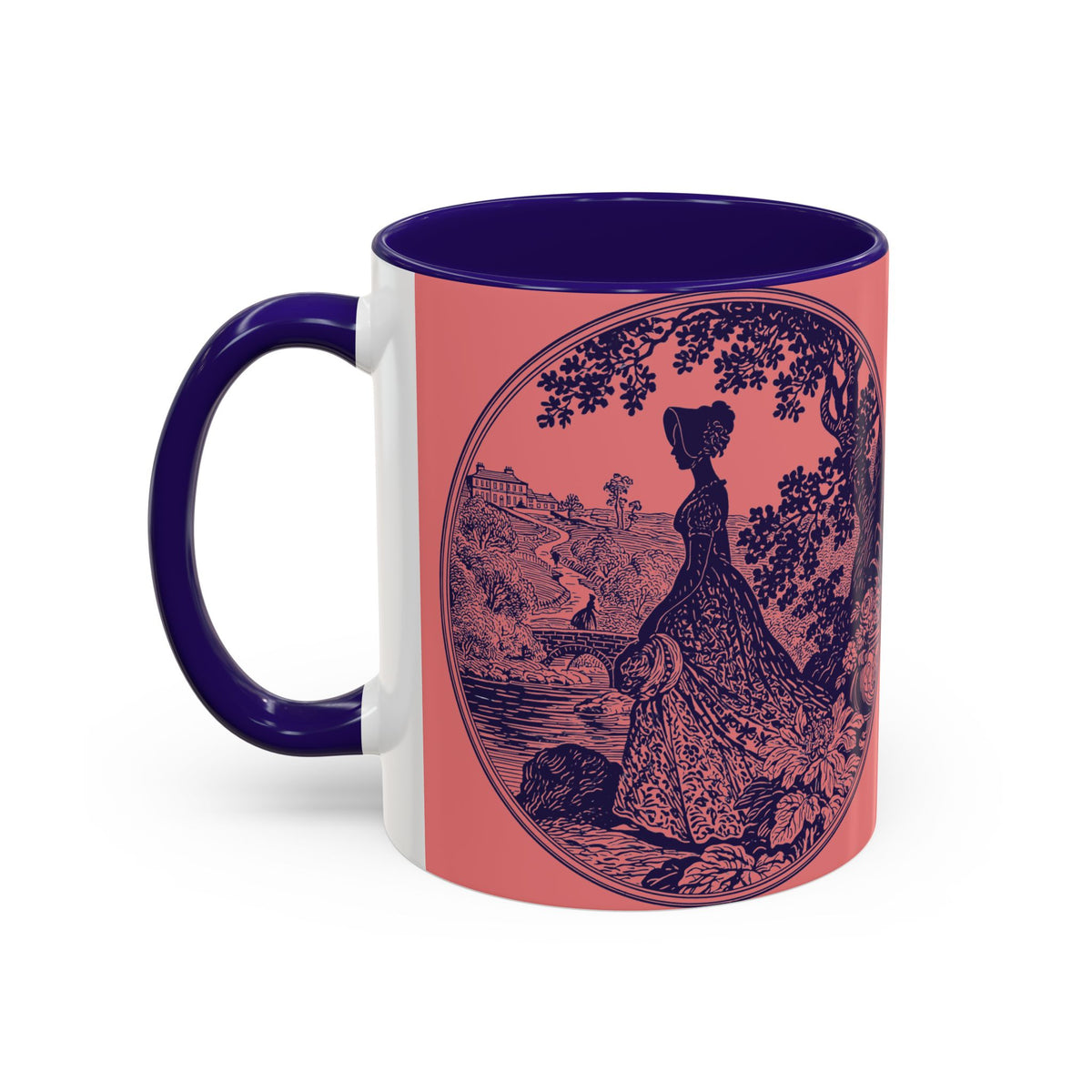Barely Tolerable Vintage Portrait Mug — Funny Retro Coffee Cup (11oz/15oz)
