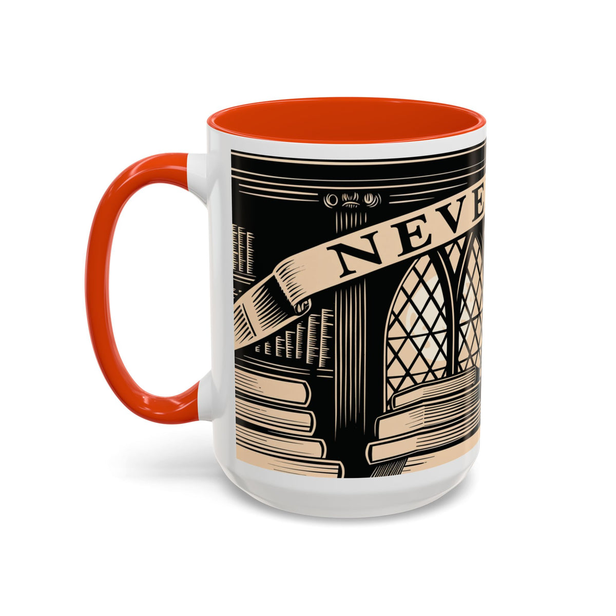 x Nevermore Raven woodcut illustration Mug | Edgar Allan Poe inspired