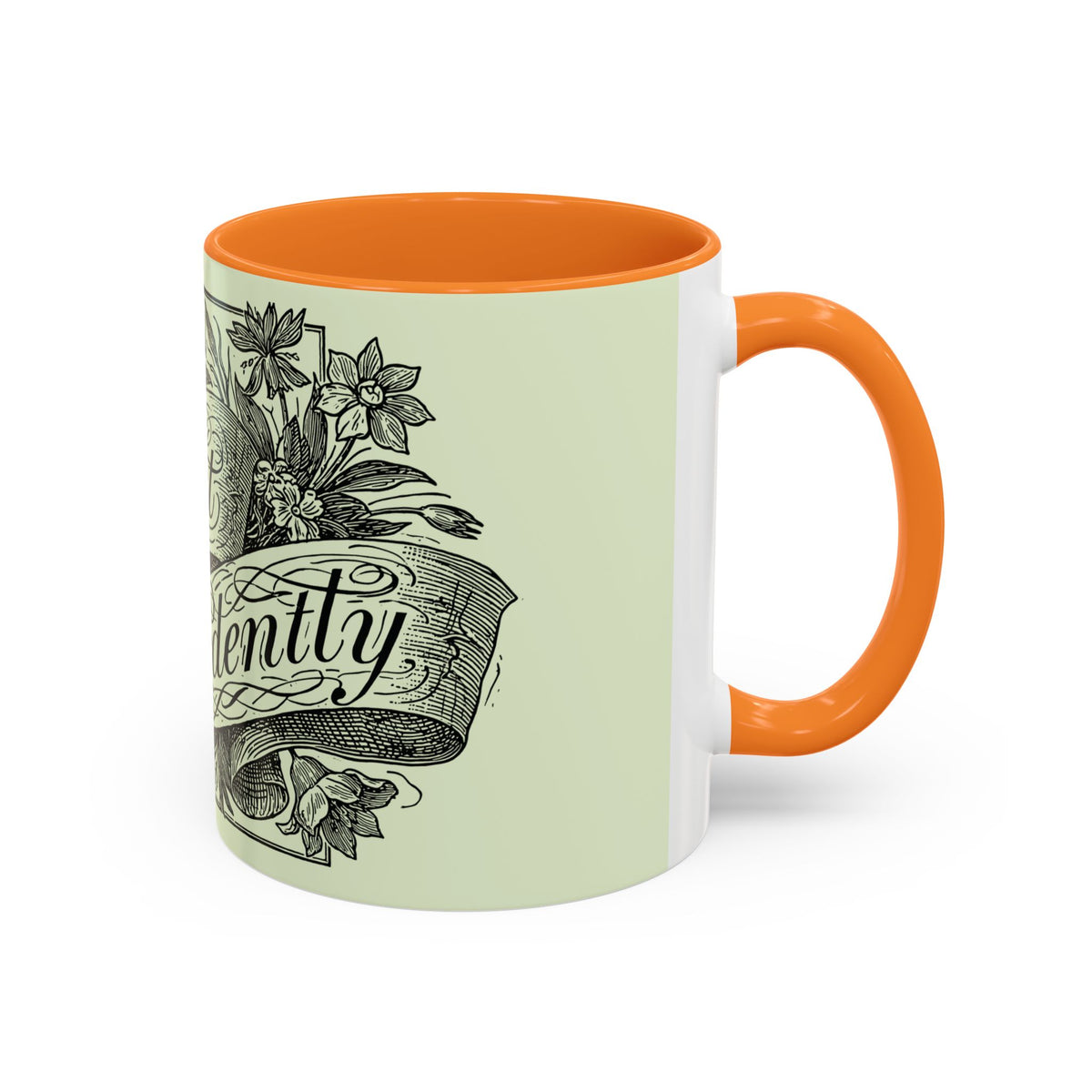 Most Ardently script banner floral Mug | Pink 11 or 15 oz.