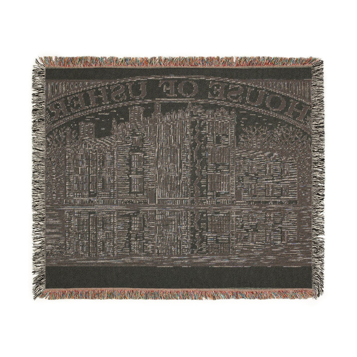 House of Usher - Woven Blanket | Edgar Allan Poe Gothic Manor Throw