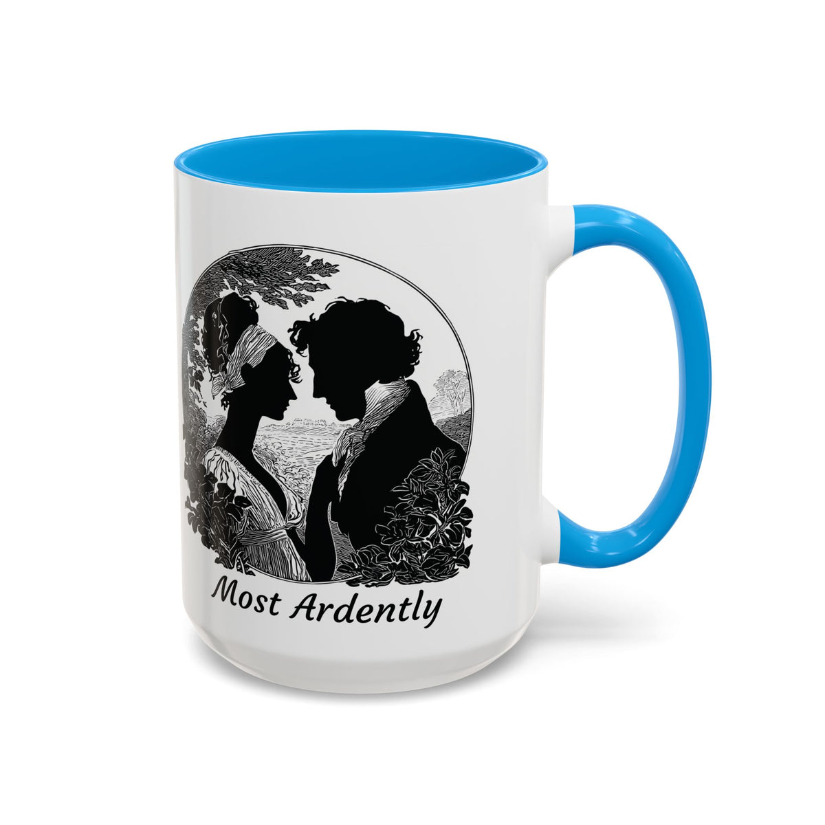 Regency Silhouette 'Most Ardently' Mug, Ceramic Coffee Mug | 11oz or 15oz