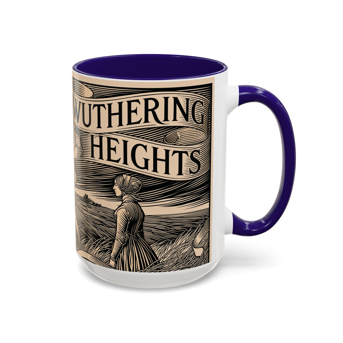 Wuthering Heights Literary Ceramic Mug — Classic Book Cover Coffee Cup (11oz/15oz)
