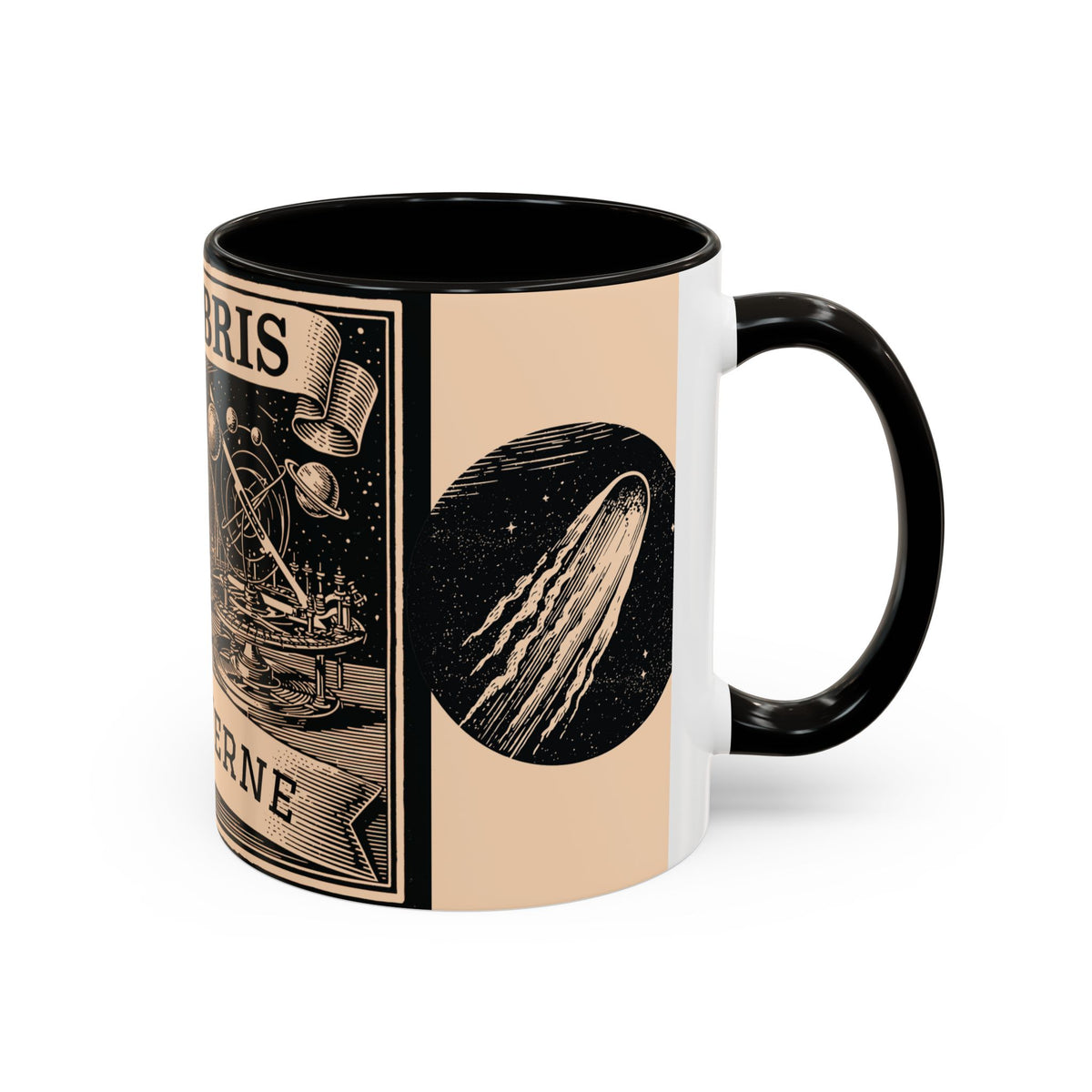 Jules Verne Ex Libris Vintage Science Fiction Coffee Mug (11oz & 15oz)