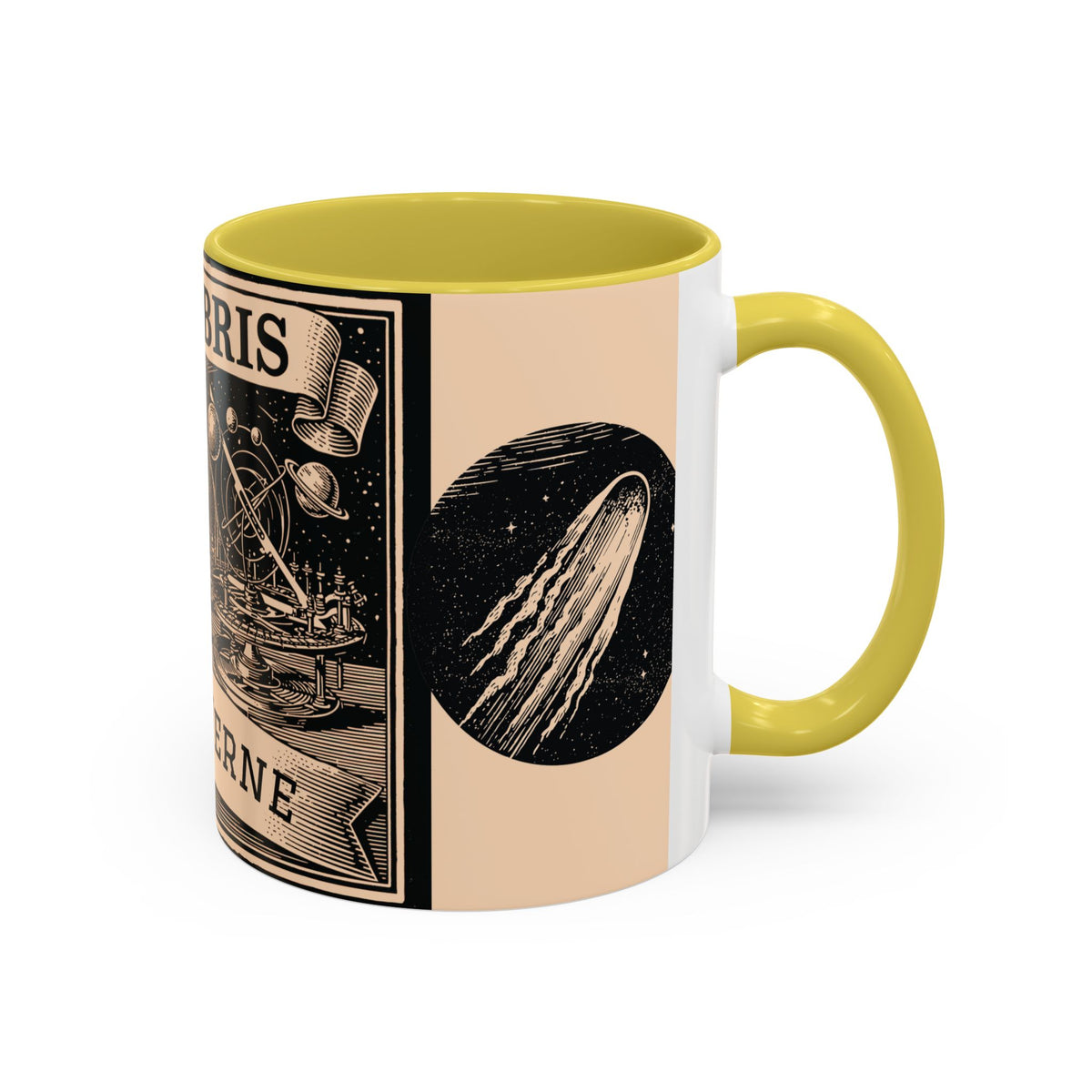 Jules Verne Ex Libris Vintage Science Fiction Coffee Mug (11oz & 15oz)
