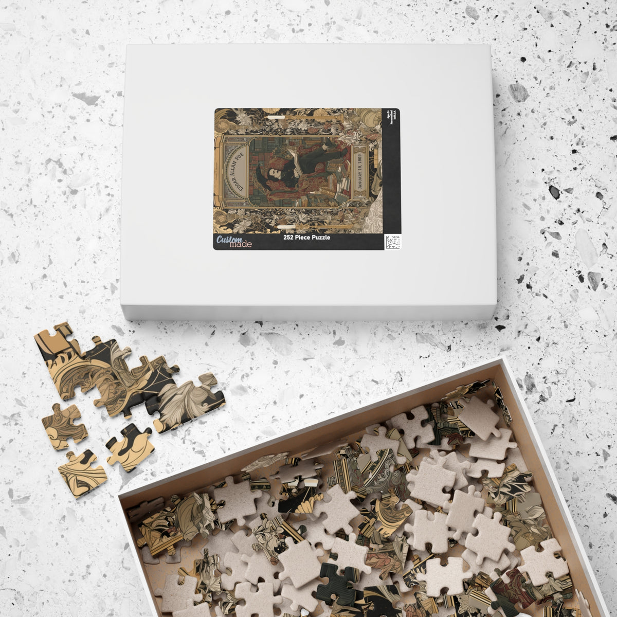Edgar Allan Poe's Raven Holding Court - Nevermore Puzzle