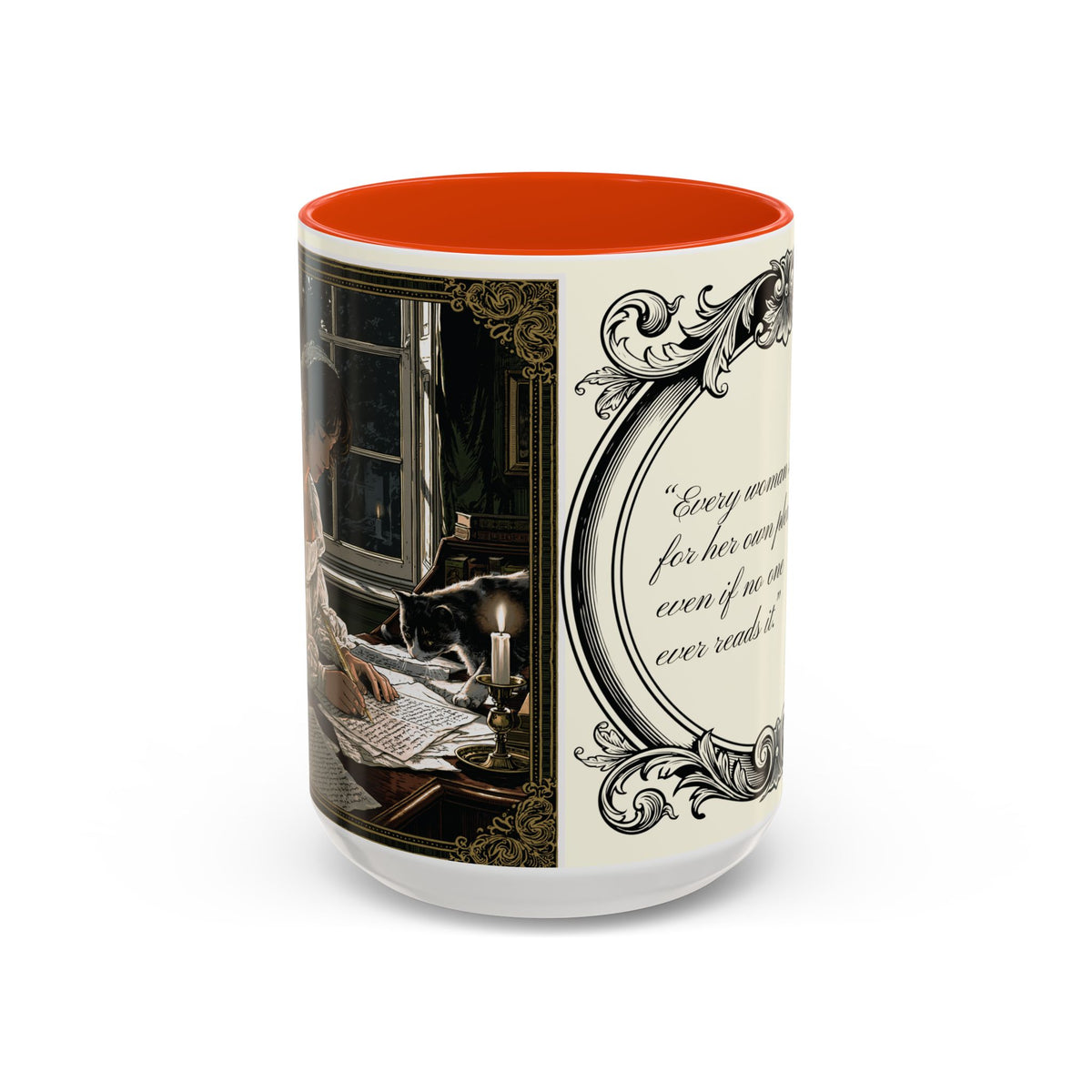 Jane Austen Quote Mug — “Every woman should write...” (11oz & 15oz)