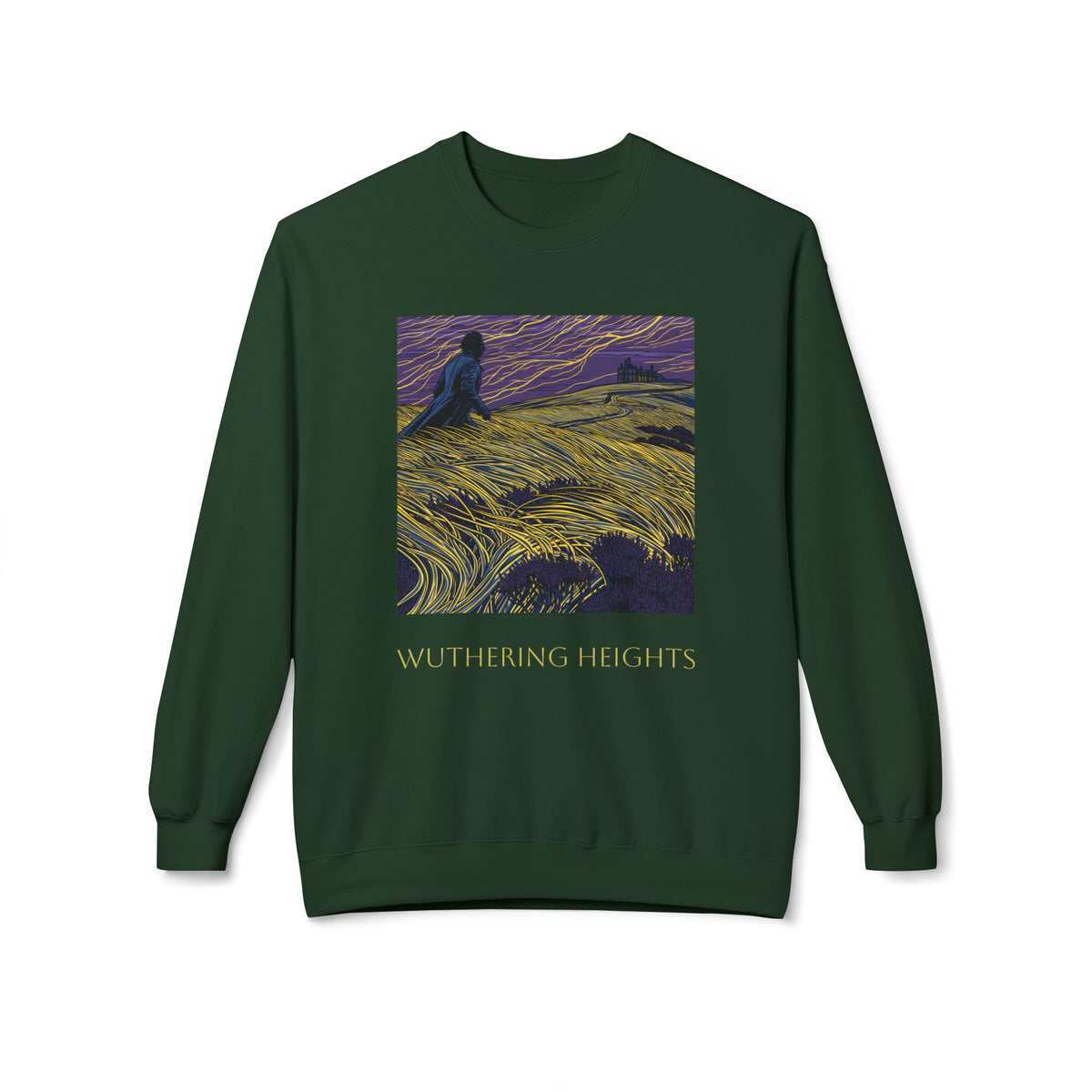 Wuthering Heights Literary Sweatshirt — 'Heathcliff... still on my tinder profile' Gothic Novel Crewneck