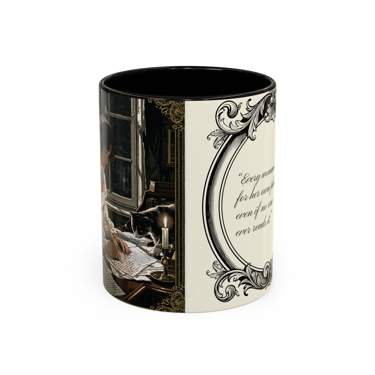 Jane Austen Quote Mug — “Every woman should write...” (11oz & 15oz)